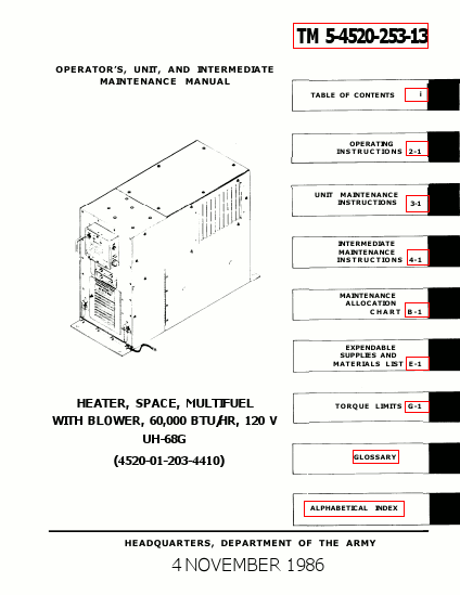TM 5-4520-253-13 Technical Manual